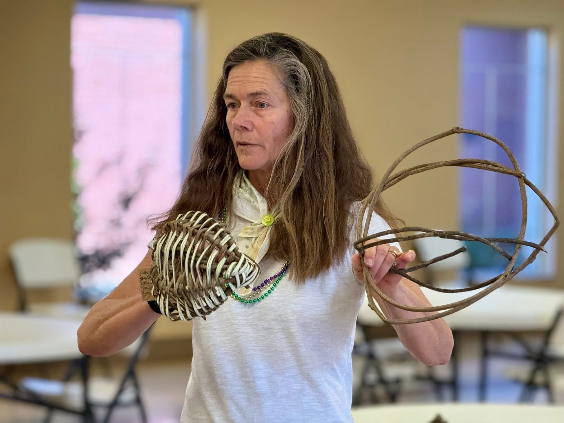 Weaving a Kudzu-Vine Egg Basket — Oxfordart4all/Nancy Opalko, instructor