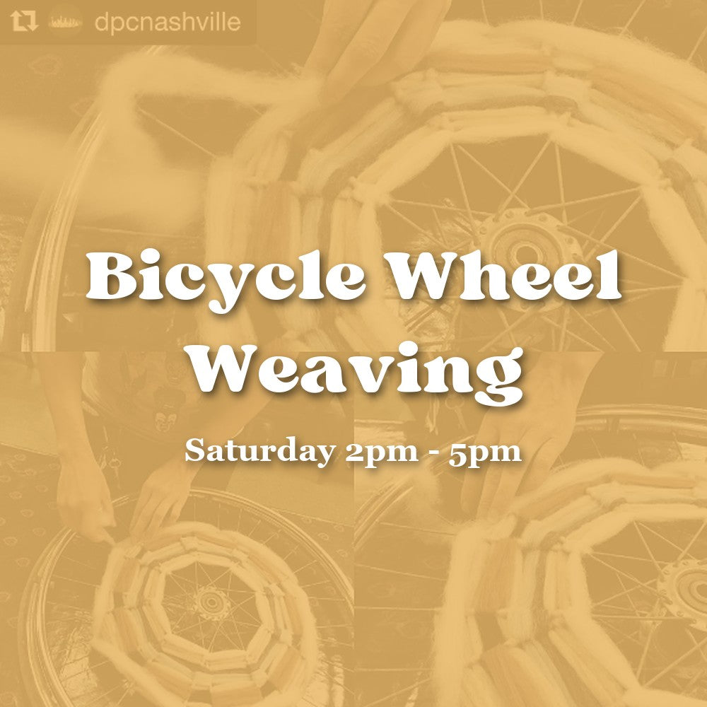 Bicycle Wheel Weaving — Saturday Afternoon