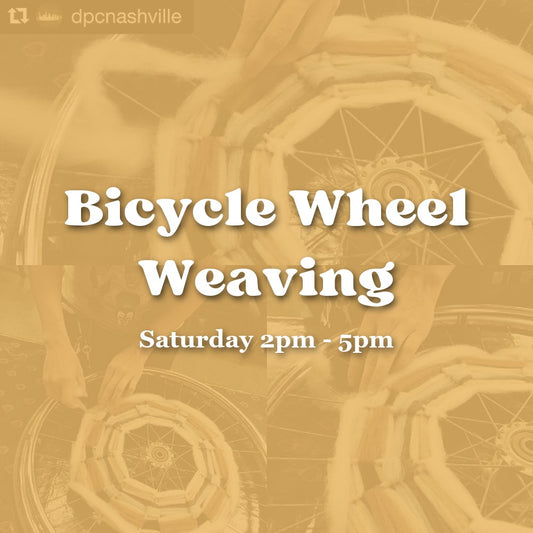 Bicycle Wheel Weaving — Saturday Afternoon